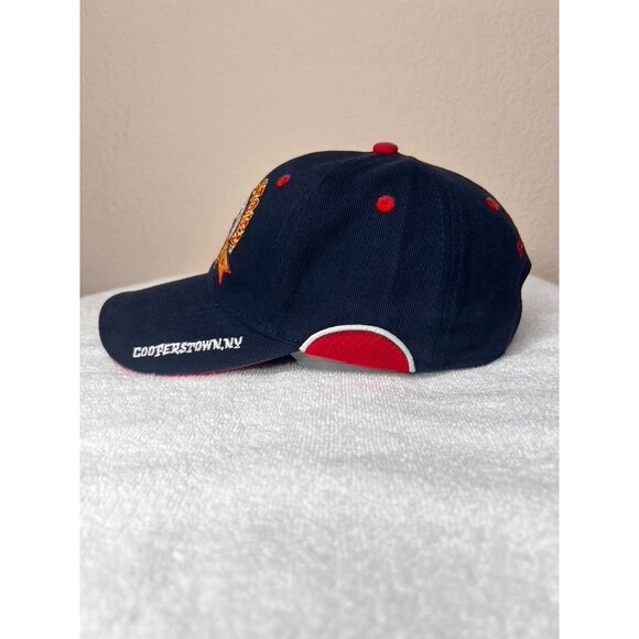 Cooperstown All Star Village Baseball Cap Navy/Red Adjusts It's A Baseball Thing - Picture 3 of 8